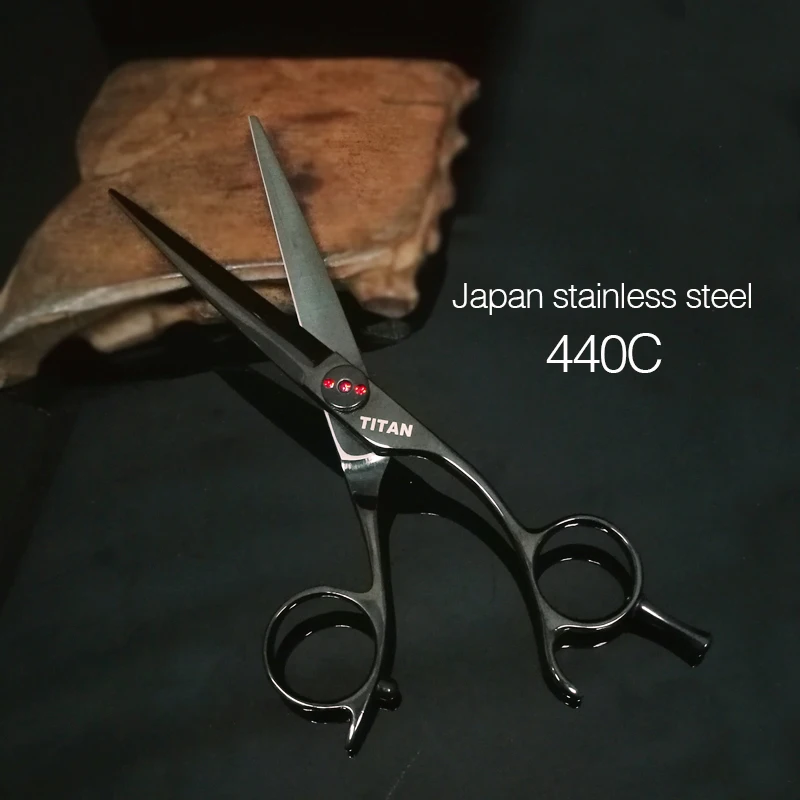 Titan hair scissors barber professional cutting scissors 440C steel scissors