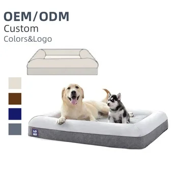 Custom High Quality Memory Foam dog bed Maximum Comfort Non Irritation Large dog bed