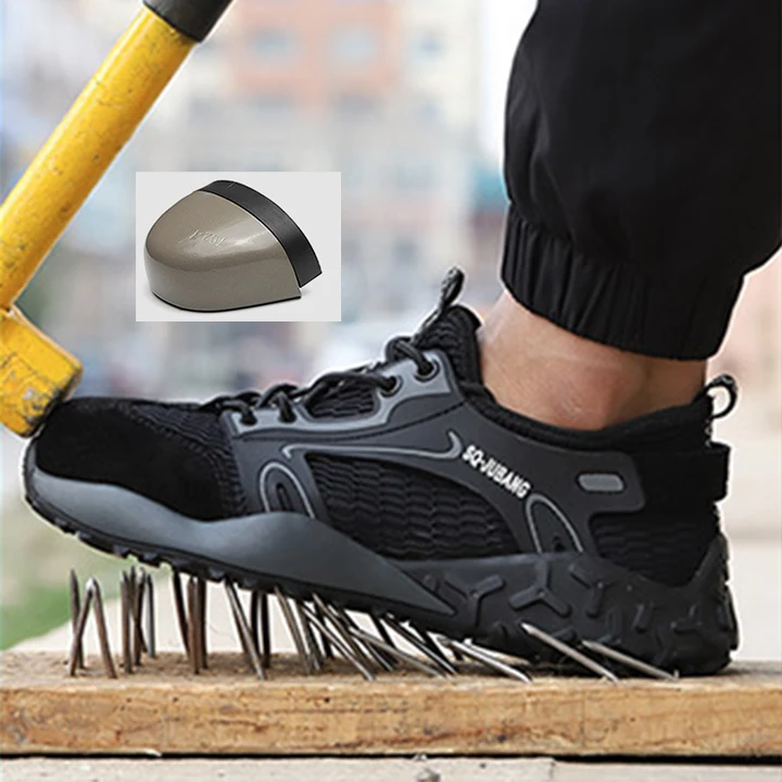 Best non slip industrial steel toe footwear safety trainers lightweight safety shoes with metal toe cap