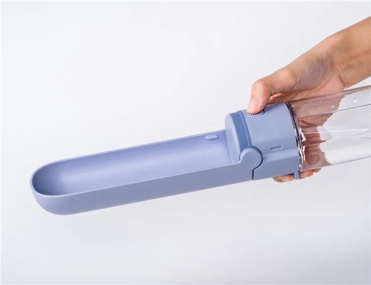 Redminut 420ml Pet Water Bottle Large Capacity Dog Food Feeder Folding Travel Drink Cup for Walking Dog Drinking Water Bowl