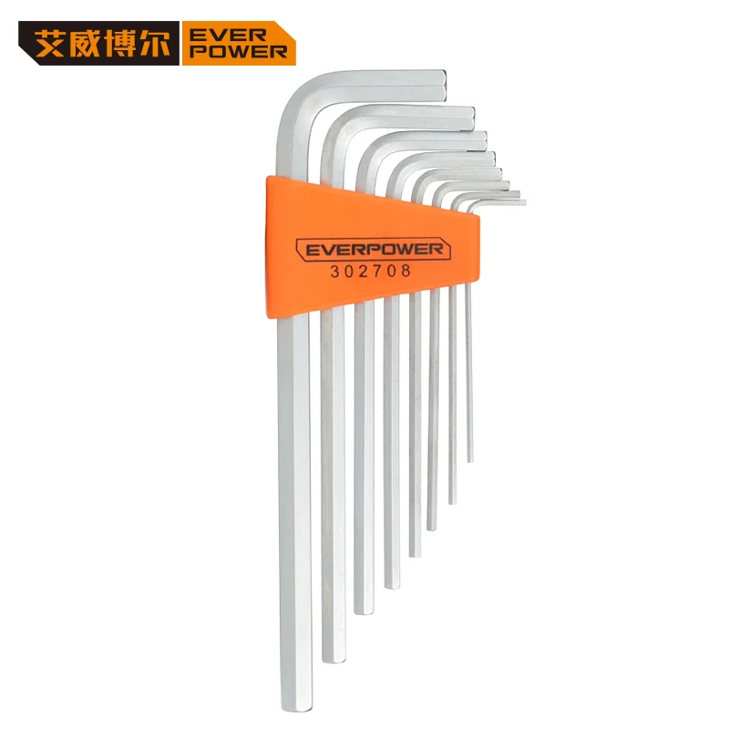 EVERPOWER 8 pcs Combination Hex Key Sets Power Chrome Vanadium Allen Key L Type