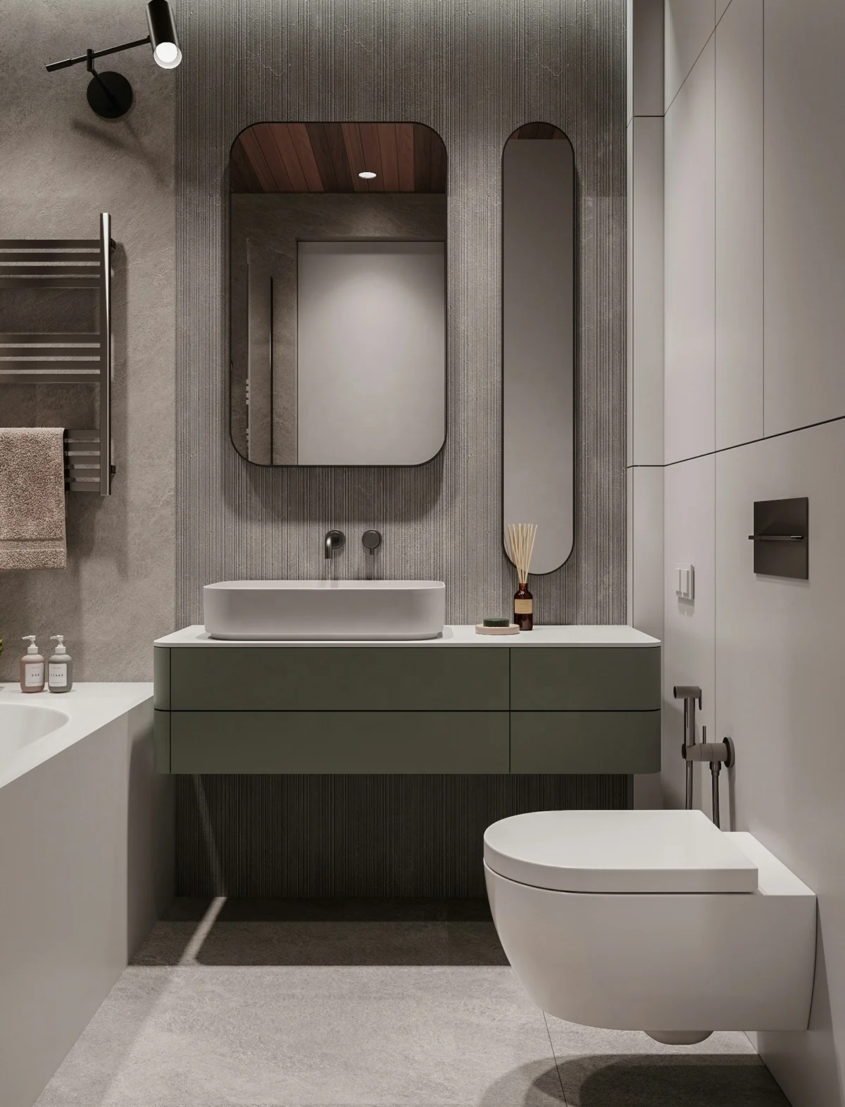 Luxury hotel modern design mirror marble wood bathroom vanity unit with sink 30 inch 48 inch rock slab stone wash basin