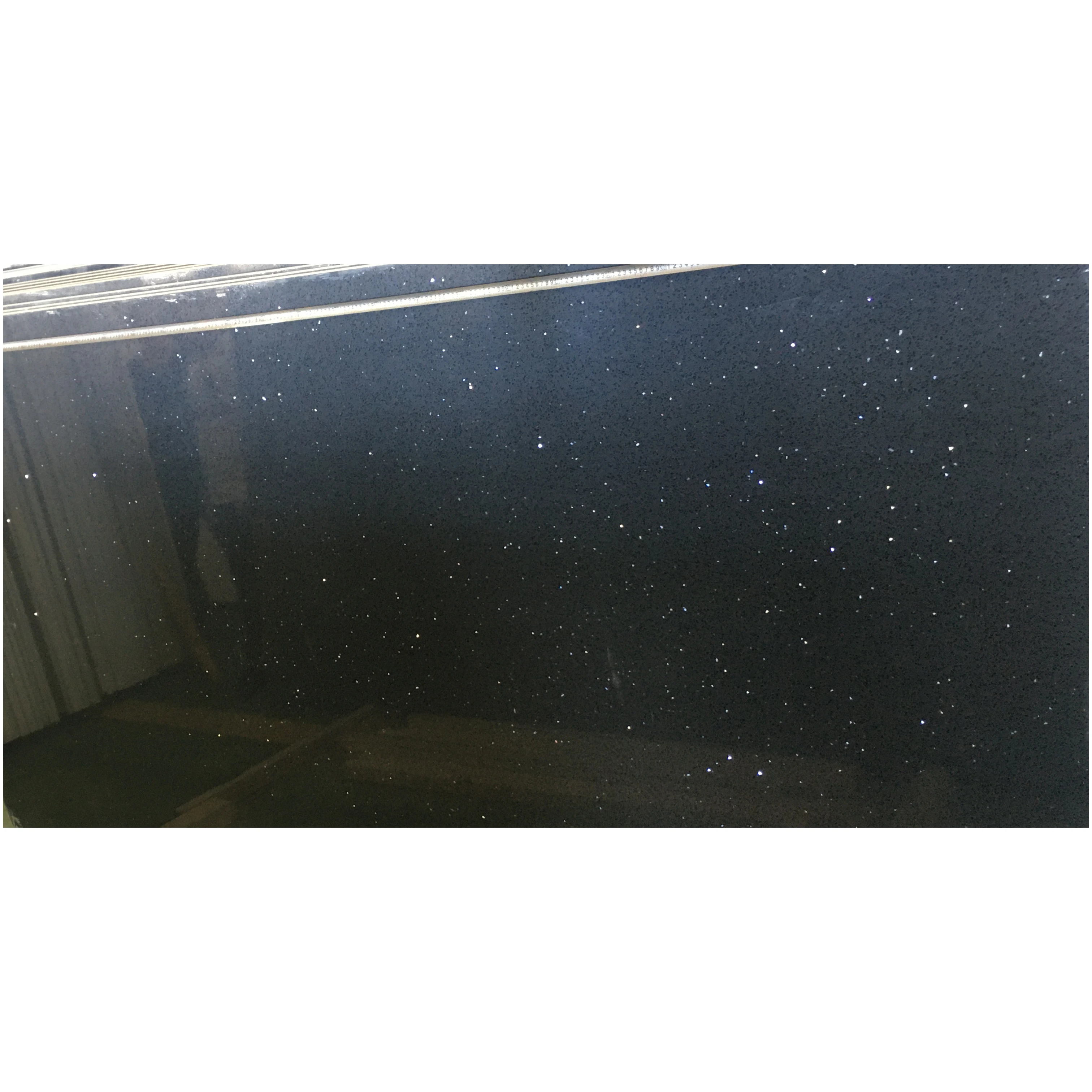 Серебряная звезда, черный кварцевый камень, искусственный камень, инженерная кухонная столешница, испанская кварцевая каменная плита