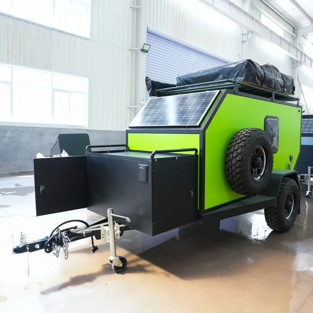 Small Rv Camping Trailer Oem Camper Caravan For Outdoor Enthusiasts Comes With Tent For Travel