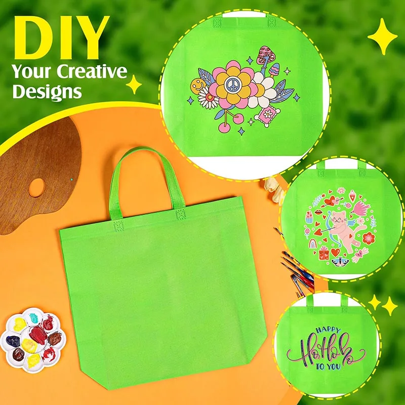 Wholesale price hot promotion nonwoven tote bag print non woven fabric custom logo shopping bag