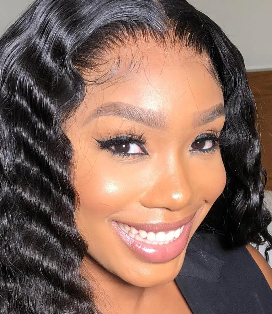 Premier Cuticles Aligned Virgin Brazilian Hair 180% Density Transparent Thin Lace hd Lace Beach Wave 13X6 Lace Front Wig