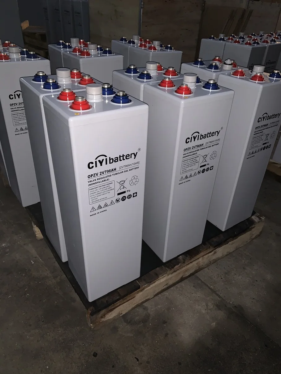 26 Years Max Life OPZV battery Tubular Lead Acid Battery 2V 800AH