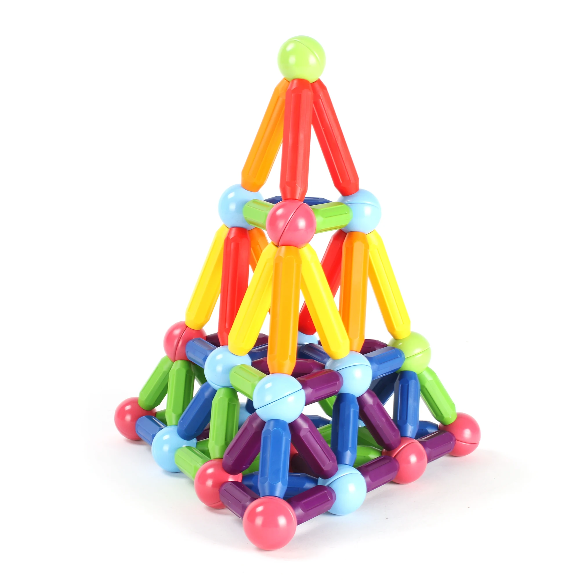 MNTL magnet ball toys magnetic stick game educational 100PCS magnetic building sticks Balls And Rods for kids