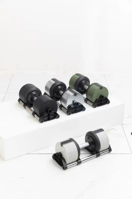 NUOBELL 32kg  adjustable dumbbell 1kg  increments by CAPRIO for Workout Strength Training Fitness Home Gym