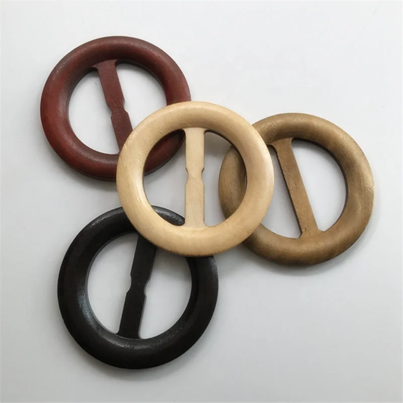 natural round woodenladies belt buckles women belt buckles