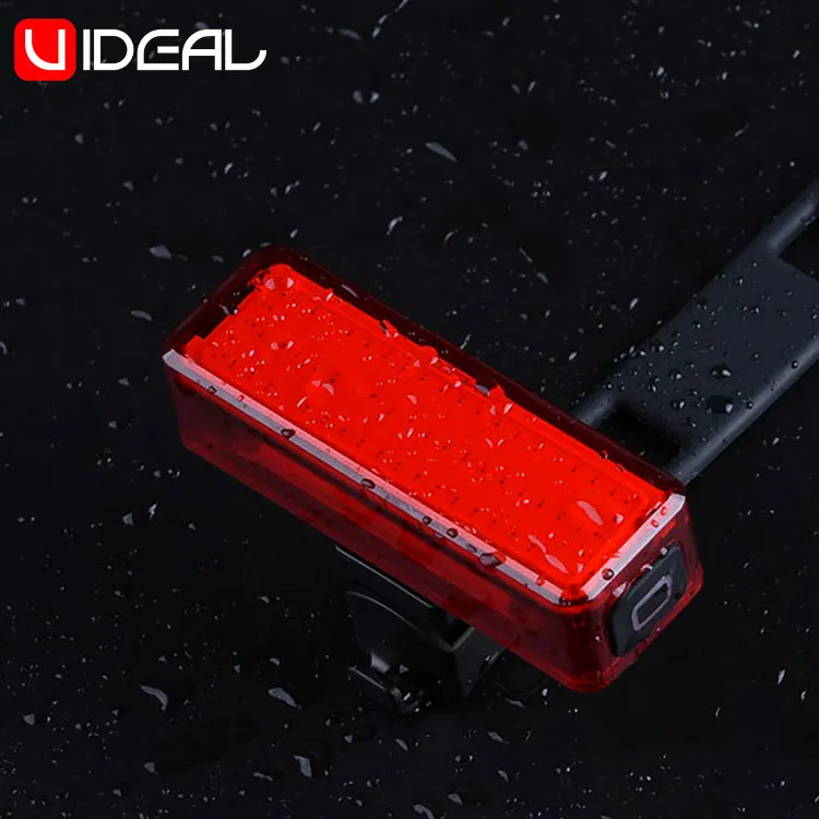 U-ideal High End Bicycle Rear Light IP65 Waterproof 1000mAh Long Use Time Red Bar LED Bike Tail Light