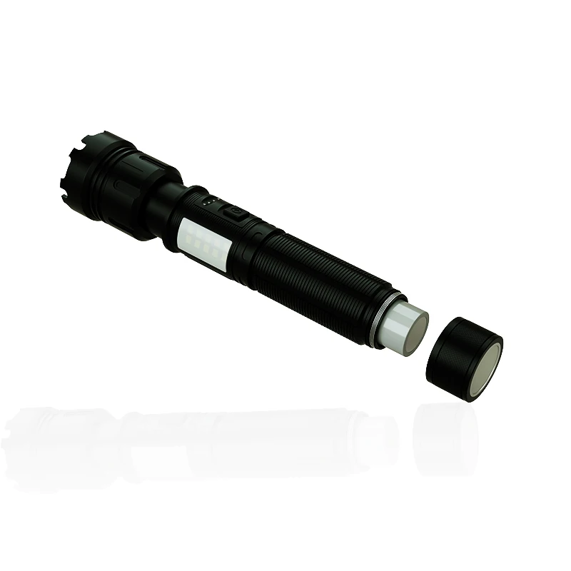 XHP50 Zoomable  10000lum  LED Torch Flash Light, USB Rechargeable Waterproof Tactical Flashlight For self defense tourist flashl