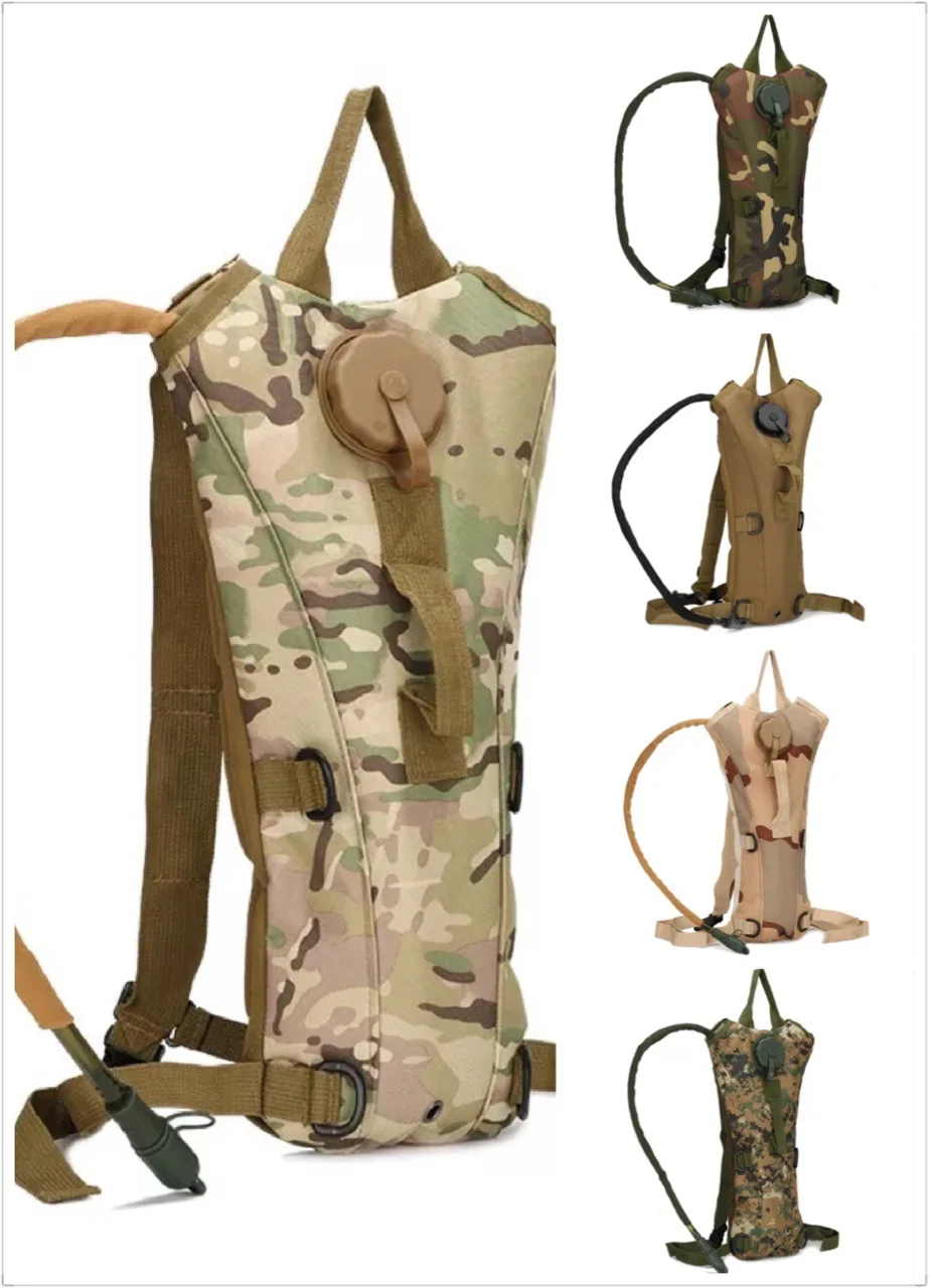 Custom Outdoor Camping Hiking Use 3L Capacity Waterproof Hydration Pack Backpack with water storage bladder