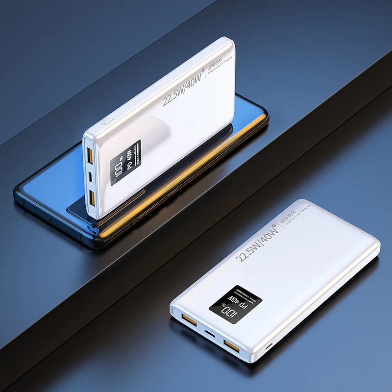 10000 мАч Мобильный телефон Power Bank большой емкости светодиодный Powerbank 10000 мАч Быстрая зарядка Внешнее зарядное устройство