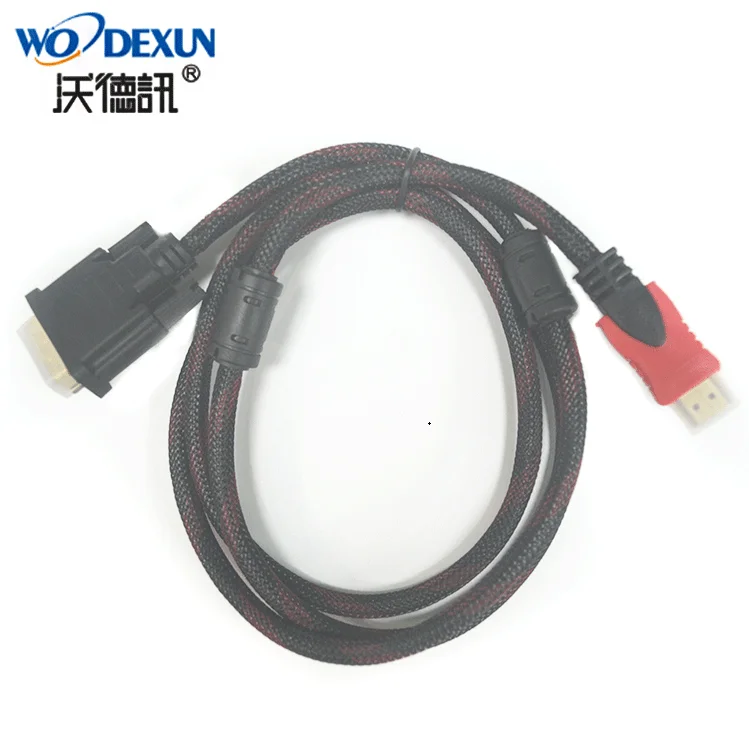 Лидер продаж, компьютерный кабель для монитора 1,5 м, кабель HDMI-DVI HD, Прямая поставка от производителя, проекционный кабель