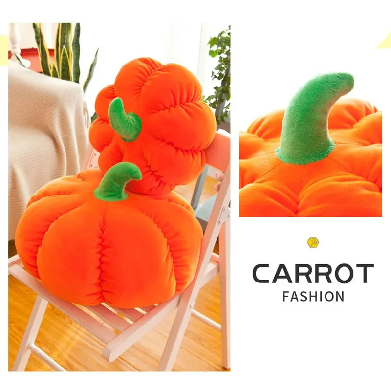 Pumpkin Plush Toy 60CM Halloween Decorative Soft Stuffed Creative Pillow Cushion Couch Sleeping Pillow Soft Comfortable Toy Gift