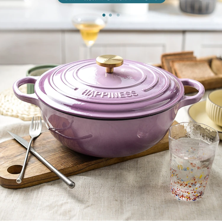 ODM/OEM Wholesale Cooking Pots Cast Iron Sets Cookware Buffet Casserole with Lid