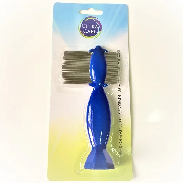 Двухсторонняя напольная гребень для блох с длинными и короткими контактами