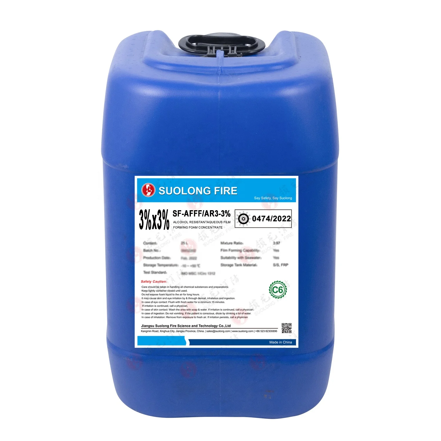 3% x3 % AR-AFFF пенный концентрат с европейскую сертификацию для морских
