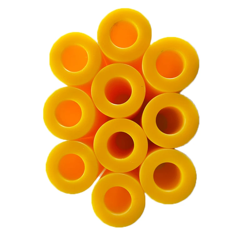 Plastic shaft sleeves custom CNC Machining polymer nylon PA6 Plastic flange sleeve bushing
