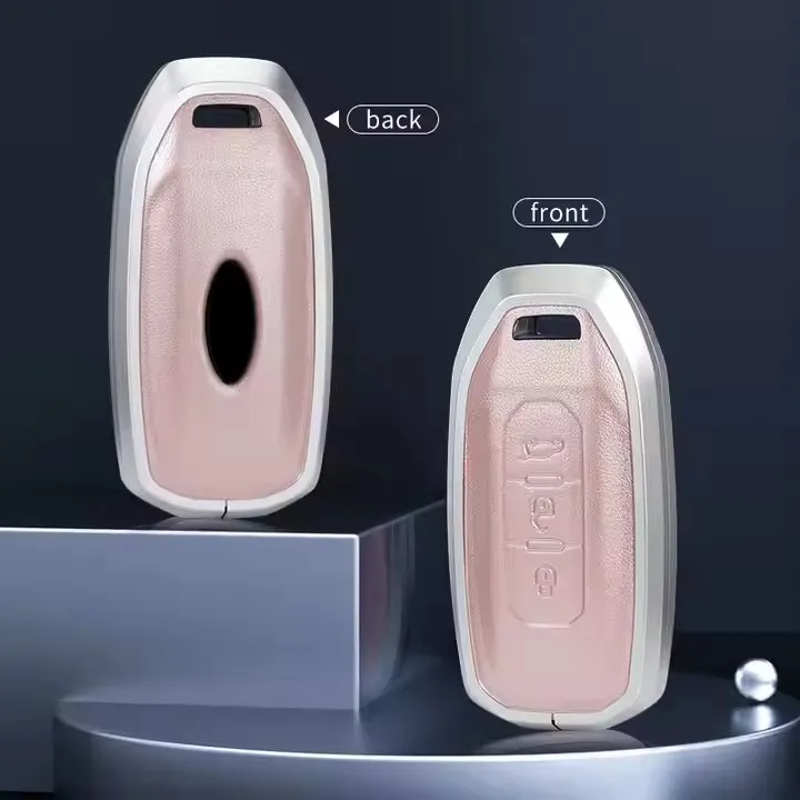 High Selling Car Remote Key Cover TPU Holder Leather Case Accessories Keychain Shell Bag for 2021 JMC Ford Territory s JMC 20 Yu