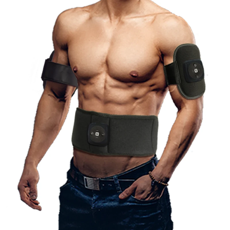 Body Abdominal Muscle Trainer Stimulator EMS Fitness Belt Electronic Toning Slimming Belts Abdomen Waist Support