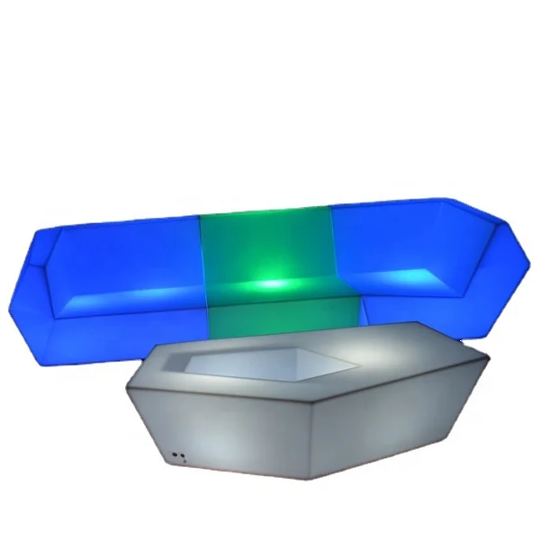 Bar Furniture Home & Outdoor Garden Mobile Glowing LED Sofa