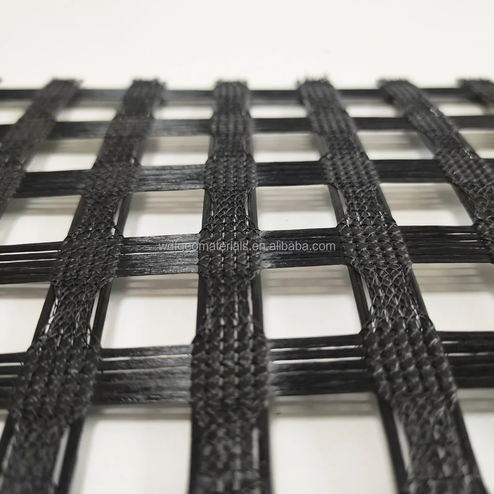Fiberglass Geogrid Gravel Grid Ground Grid Biaxial fiberglass geogrid price asphalt grid for road construction