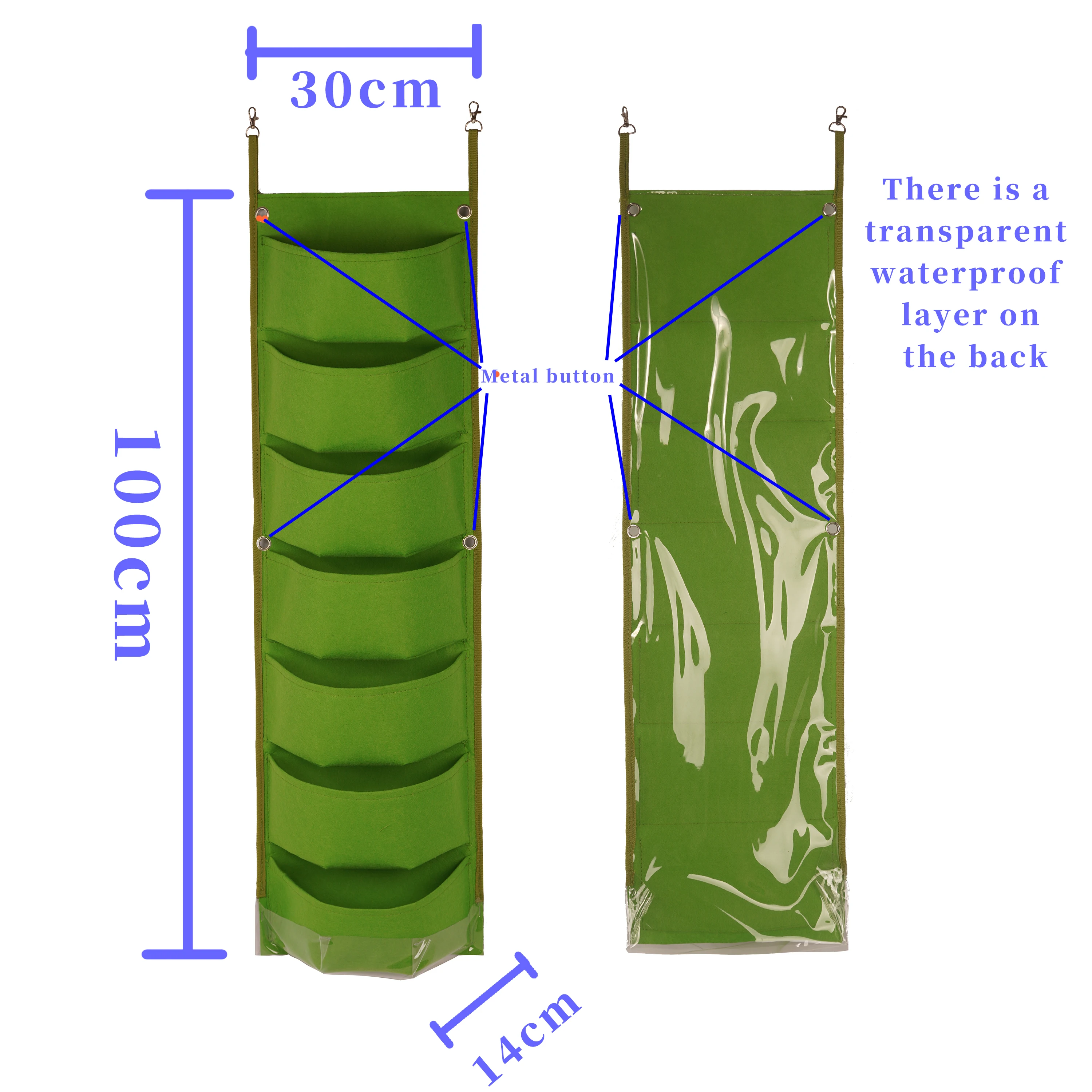 Custom Modern Design Vertical Felt Planting Pots Garden and Indoor Flower Pot Basins with Stylish Outdoor Appeal