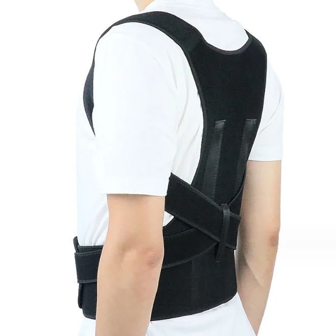 Hot Selling Back Brace Posture Corrector Neoprene Back Lumbar Support Shoulder Posture Support for Improve Posture Provide and B
