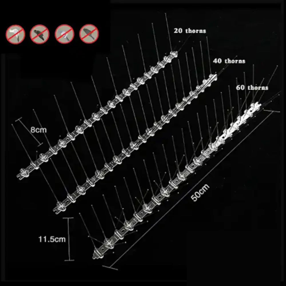DYSC Outdoor Farm Bird Repellent Anti Pigeon Control Anti Bird Spike Plastic bird deterrents for outside