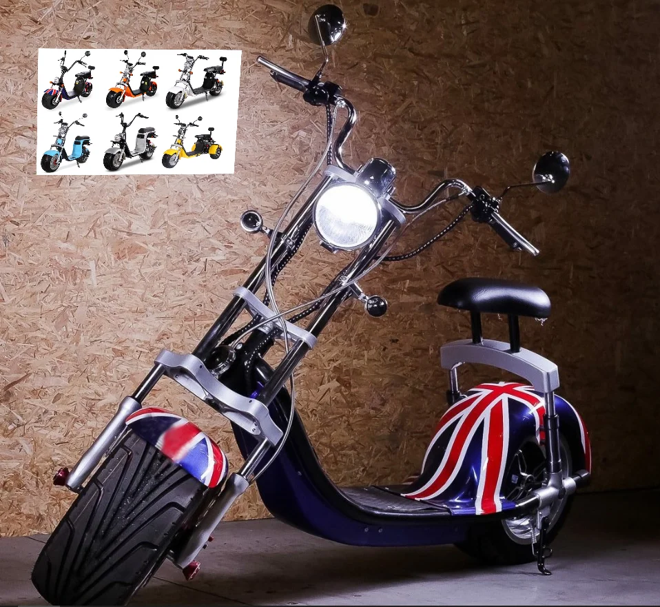 
2020 hot selling smart two wheeled electric scooter big seat 72V1500W electric motorcycle 10*3.5tubless tire/disc brake/carrier 