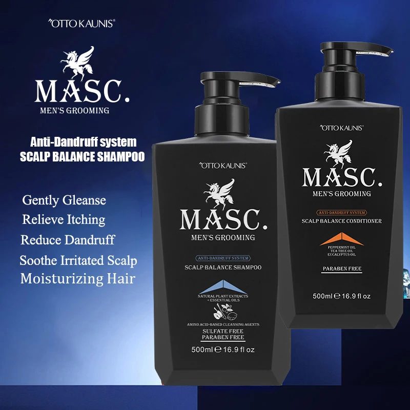 Private Label Peppermint Anti-dandruff Shampoo and Conditioner Sulfate Free Amino Acids Argan Oil Moisturizing Hair Shampoo Set