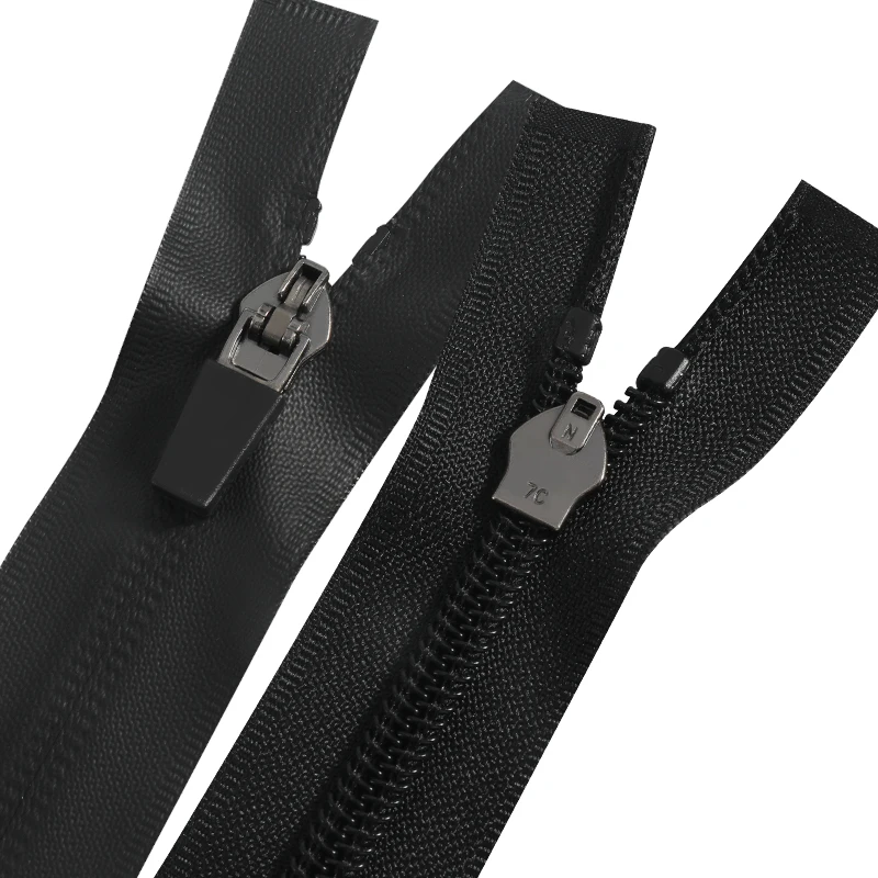 OCO Factory design film nylon zipper 5# waterproof zipper Tpu Pvc Pu encrypted teeth zipper jacket coat