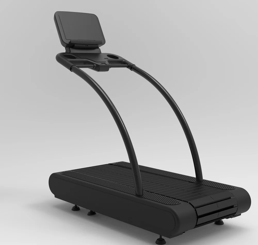 Commercial Gym Double Electric And Non-Electric Integrated Treadmill New Design Curve Treadmill