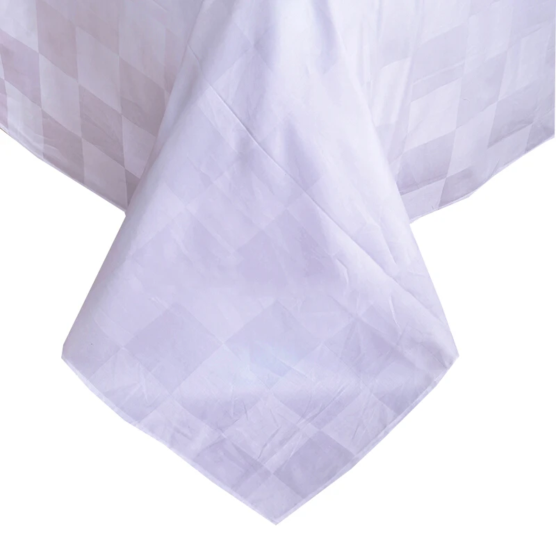 Hotel high quality jacquard white bed linen 100% cotton bed sheet Embroidery luxury Hotel Bedding set