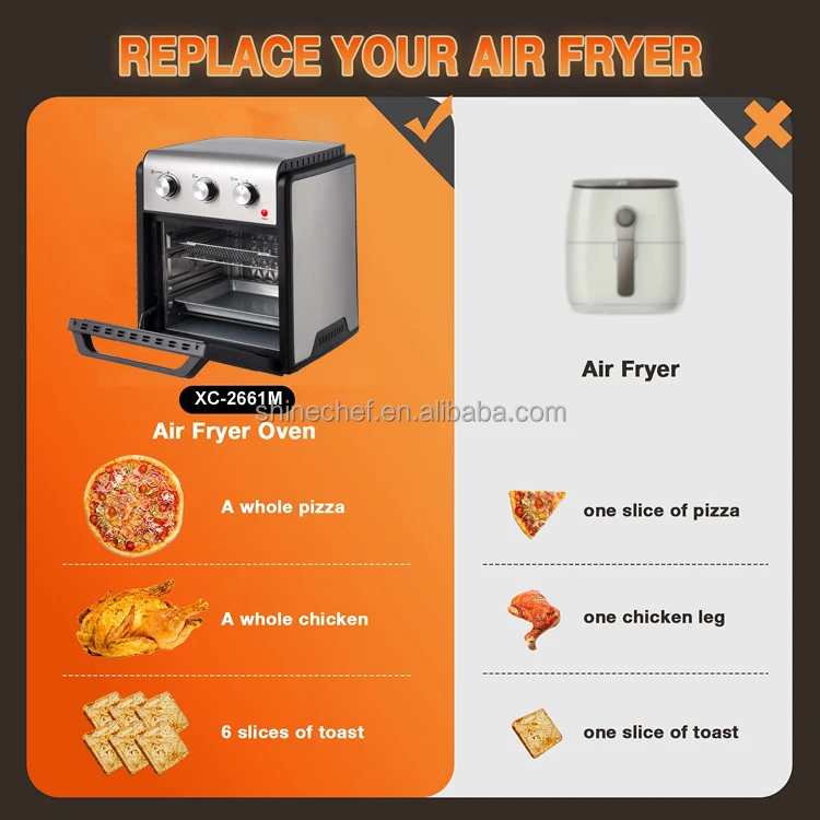 12L 14L 20L 23L 25L 28L 30L Countertop Electric Deep Fryers Digital Smart Air Fryers Oven Mini Toaster Oven