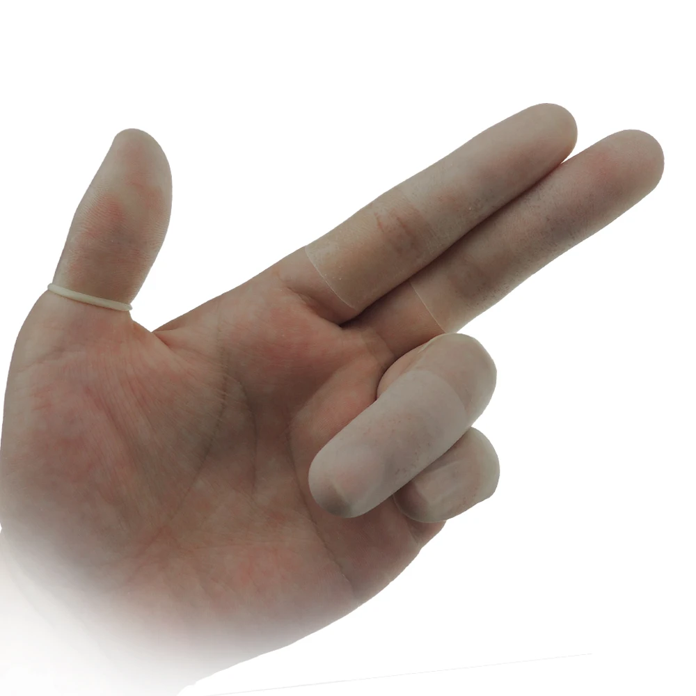 Super cheap medical transparent clean room finger cots