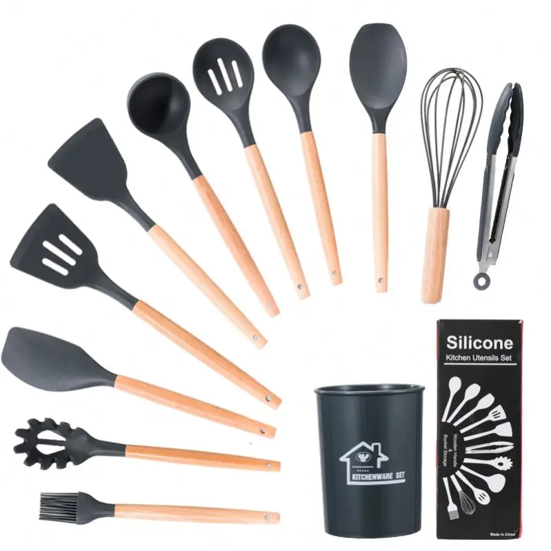 Luxury Cleaning Household Dining Cook Spatula Heated Silicone Cookware Kitchen Equipment And Kitchen Accessories Set Utensil