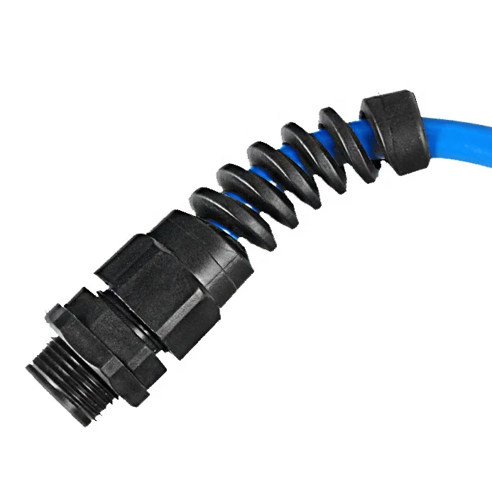 PG16 anti-bending cable connector IP68 spring waterproof connector