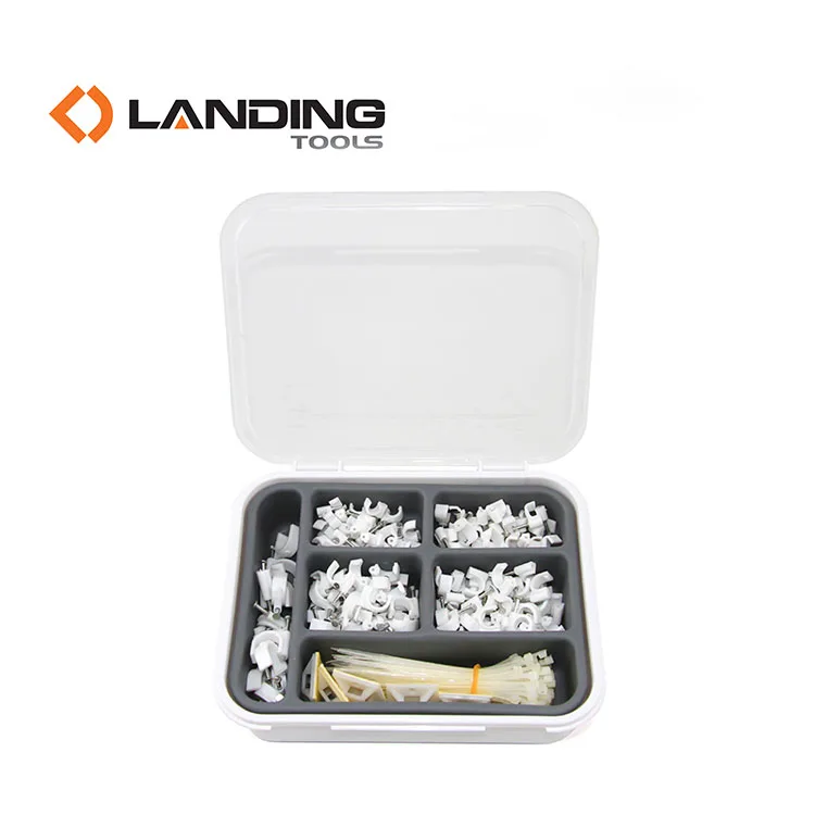 Набор многоразовых белых пластиковых нейлоновых кабельных стяжек 254