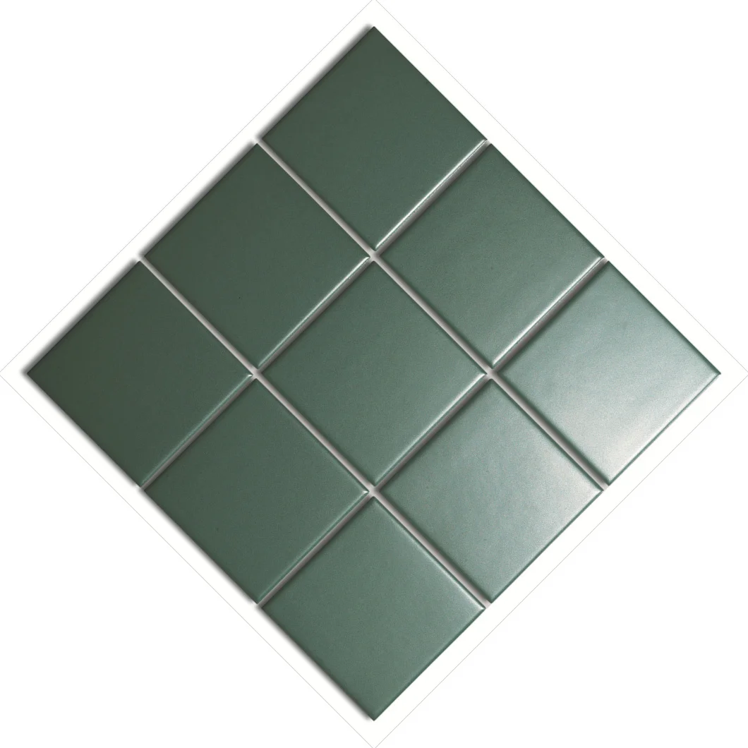 Best Sale OEM custom green mosaic tile glazed square porcelain 300x300 for bathroom and kitchen mosaic tiles