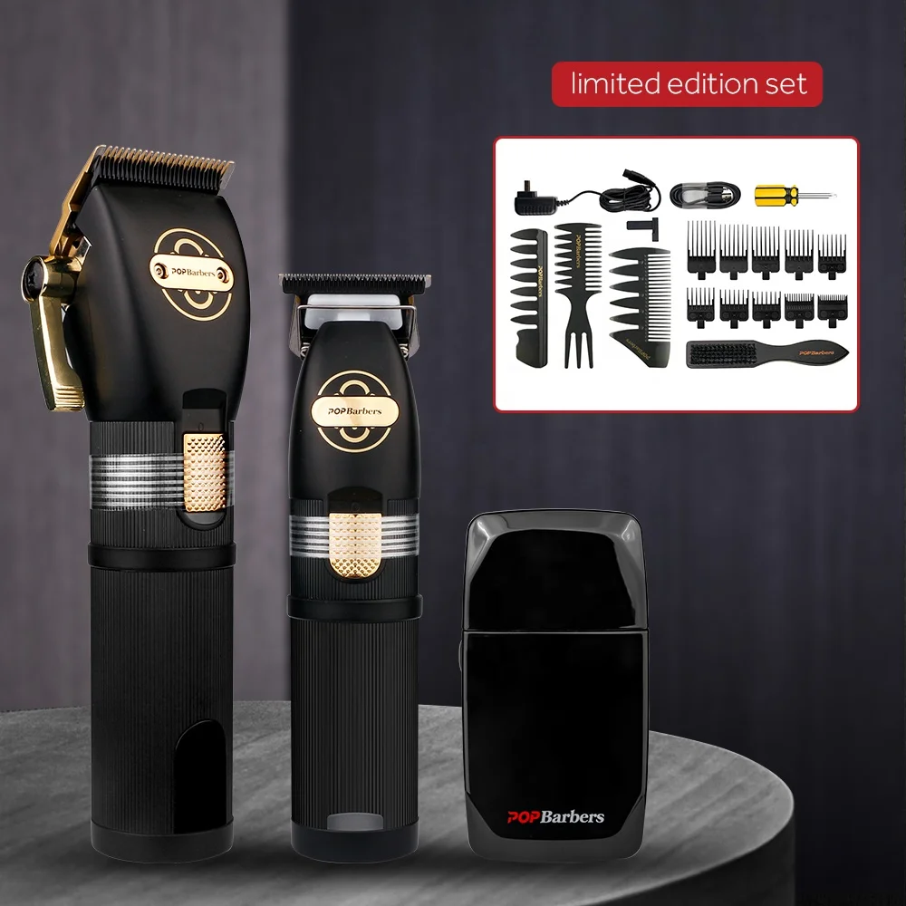 New Salon Cordless Electric Hair Clipper Men Hair Trimmer Black Gold Shavers And Trimmers Men For Barber Shop
