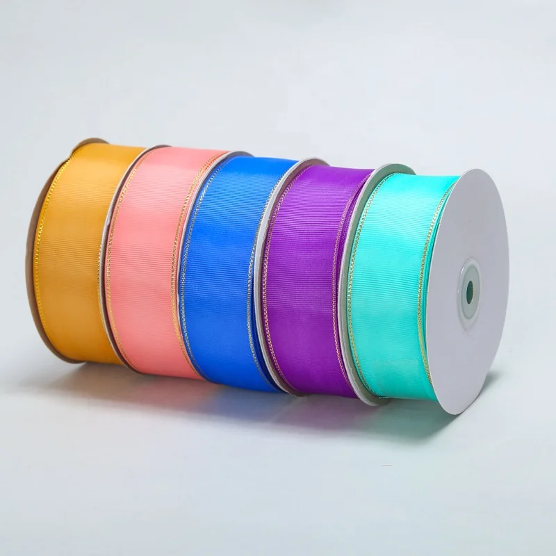 China factory wholesale custom gross grain 3-100mm 196 solid color 25mm brand grosgrain ribbon by the rolls