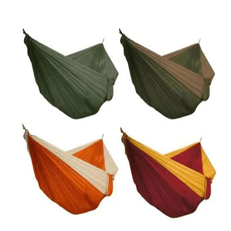 210T Nylon Portable 2 Persons Portable hammock Outdoor Parachute Camping Nylon Tent Hammock