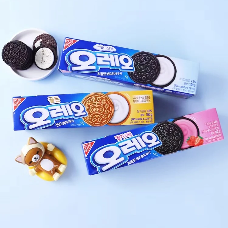 Корейская Повседневная закуска Oreo с мятным вкусом 80 г