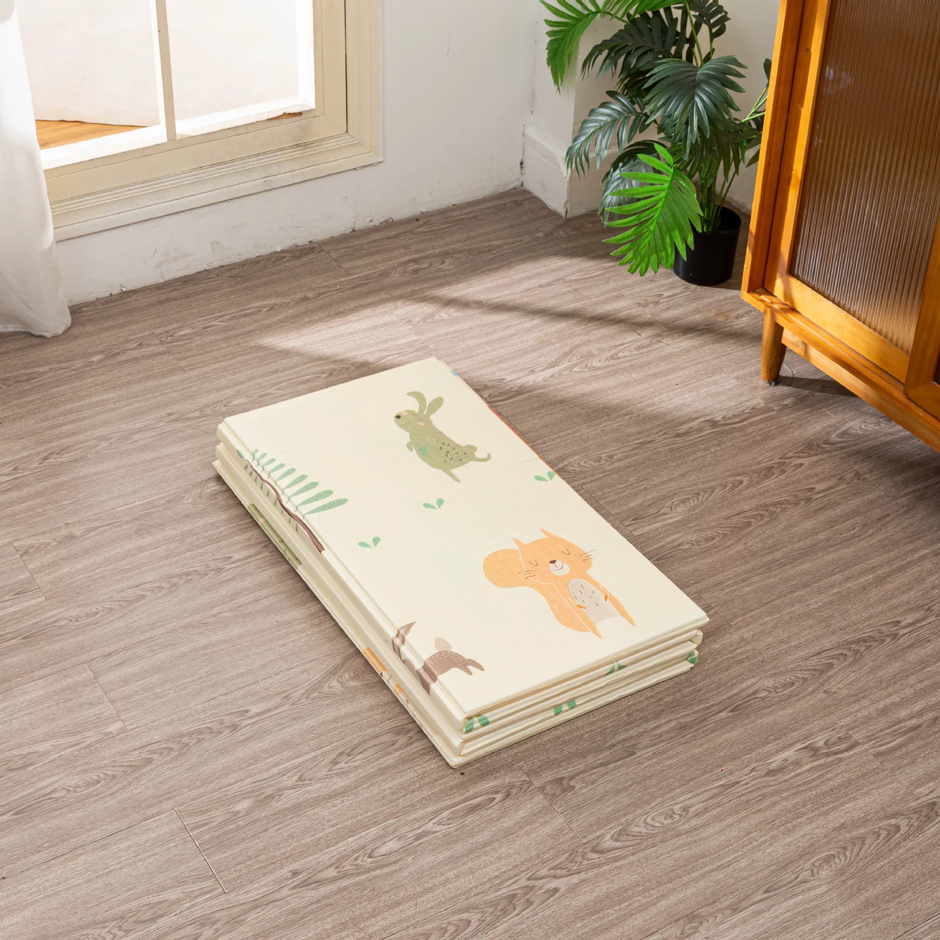 Arrivals elephant Factory Custom baby foldable play matExtra LargeelephantchildproofFabricPad RugPrinted