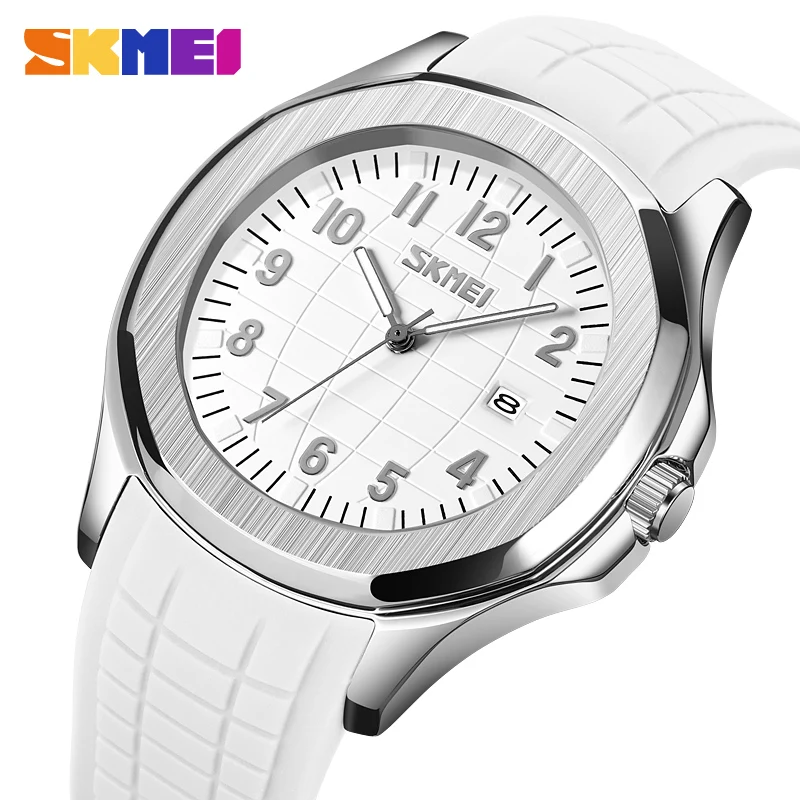Skmei 9286 new design dongguan mens quartz watch designer Silicone band water proof date display  business watch factory