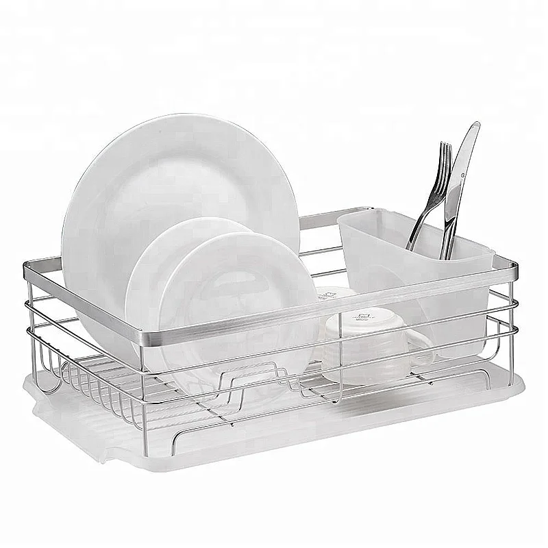 Stainless Steel Shelf Single Layer Dish Drain Rack Drying Rack For Kitchen Cabinets Tableware Can Drain Board