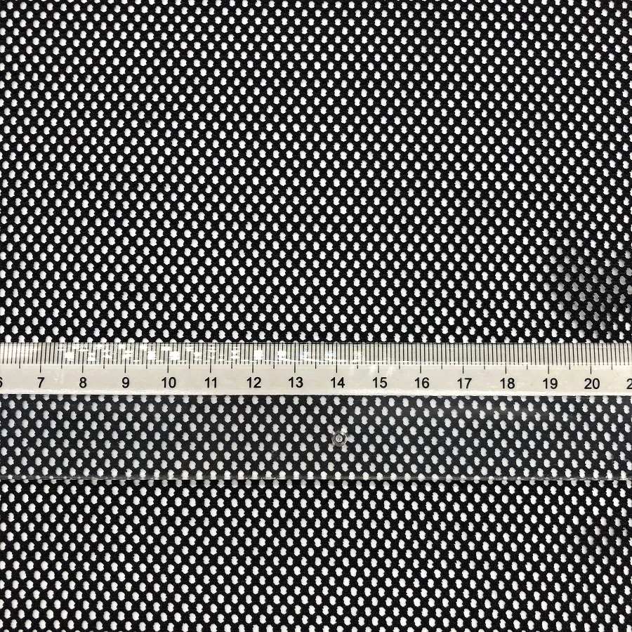 xinxian ODM OEM supplier textured hole mesh textile bikini fabric nylon spandex swimwear swimsuit custom fabricas de telas